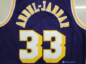 Maillot NBA Pas Cher Los Angeles Lakers Kareem Abdul Jabbar 33 Pourpre