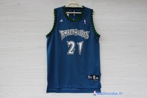 Maillot NBA Pas Cher Minnesota Timberwolves Kevin Garnett 21 Retro Bleu