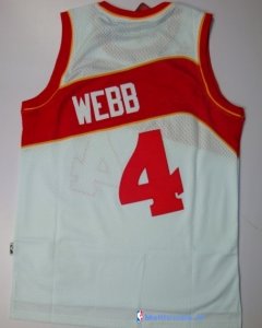 Maillot NBA Pas Cher Atlanta Hawks Webb 4 Blanc