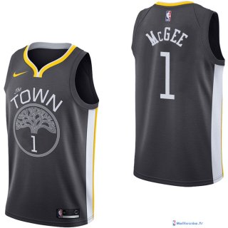 Maillot NBA Pas Cher Golden State Warriors JaVale McGee 1 Noir Statement 2017/18