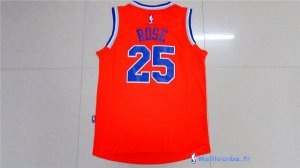 Maillot NBA Pas Cher New York Knicks Derrick Rose 25 Orange