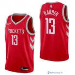Maillot NBA Pas Cher Houston Rockets James Harden 13 Rouge Icon 2017/18