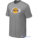 T-Shirt NBA Pas Cher Los Angeles Lakers Gris