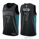 Maillot NBA Pas Cher Charlotte Hornets Dwayne Bacon 7 Nike Noir Ville 2017/18