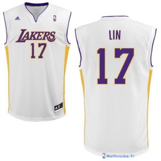 Maillot NBA Pas Cher Los Angeles Lakers Jeremy Lin 17 Blanc