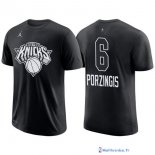 Maillot Manche Courte All Star 2018 Kristaps Porzingis 6 Noir