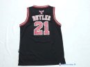 Maillot NBA Pas Cher Chicago Bulls Junior Jimmy Butler 21 Noir