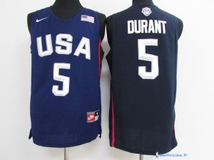 Maillot NBA Pas Cher USA 2016 Kevin Durant 5 Bleu