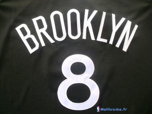 Maillot NBA Pas Cher Brooklyn Nets Deron Michael Williams 8 Noir Blanc