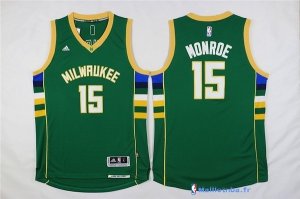 Maillot NBA Pas Cher Milwaukee Bucks Greg Monroe 15 Vert