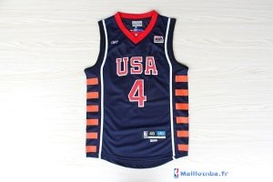 Maillot NBA Pas Cher USA 2004 Iverson 4 Noir