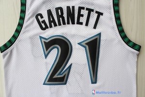 Maillot NBA Pas Cher Minnesota Timberwolves Kevin Garnett 21 Retro Blanc