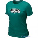 T-Shirt NBA Pas Cher Femme San Antonio Spurs Vert