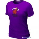 T-Shirt NBA Pas Cher Femme Miami Heat Pourpre