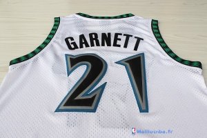 Maillot NBA Pas Cher Minnesota Timberwolves Kevin Garnett 21 Retro Blanc