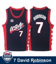 Maillot NBA Pas Cher USA 1996 David Robinson 7 Noir