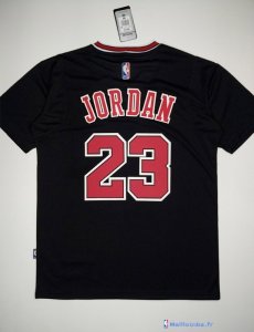 Maillot NBA Pas Cher Chicago Bulls Michael Jordan 23 Noir MC