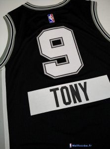 Maillot NBA Pas Cher Noël San Antonio Spurs Tony 9 Noir