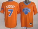 Maillot NBA Pas Cher Noël New York Knicks Anthony 7 Orange