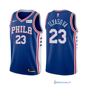 Maillot NBA Pas Cher Philadelphia Sixers Ben Simmons 25 Bleu 2017/18