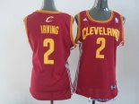 Maillot NBA Pas Cher Cleveland Cavaliers Femme Kyrie Irving 2 Rouge Jaune