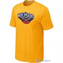 T-Shirt NBA Pas Cher New Orleans Pelicans Jaune