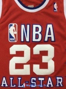 Maillot NBA Pas Cher All Star 1989 Michael Jordan 23 Rouge