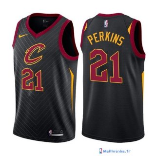 Maillot NBA Pas Cher Cleveland Cavaliers Kendrick Perkins 21 Noir Statement 2017/18