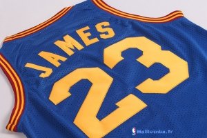 Maillot NBA Pas Cher Cleveland Cavaliers LeBron James 23 Retro Bleu