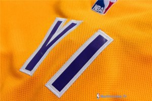 Maillot NBA Pas Cher Los Angeles Lakers Yi 11 Jaune