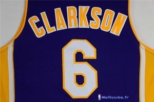 Maillot NBA Pas Cher Los Angeles Lakers Jordan Clarkson 6 Pourpre