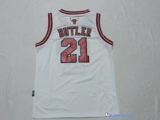 Maillot NBA Pas Cher Chicago Bulls Junior Jimmy Butler 21 Blanc