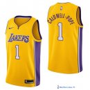 Maillot NBA Pas Cher Los Angeles Lakers Kentavious Caldwell Pope 1 Jaune Icon 2017/18