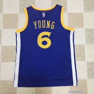 Maillot NBA Pas Cher Golden State Warriors Nick Young 6 Bleu Icon 2017/18