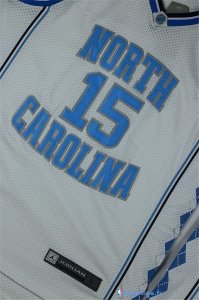 Maillot NCAA Pas Cher North Carolina Vince Carter 15 Blanc