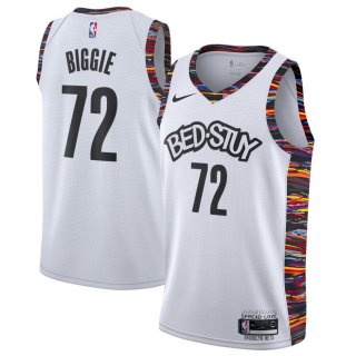 Brooklyn Nets Nike White 2019/20 Biggie Swingman Jersey – City Edition