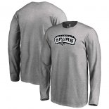 San Antonio Spurs Fanatics Branded Gray Primary Logo Long Sleeve T-Shirt