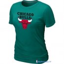 T-Shirt NBA Pas Cher Femme Chicago Bulls Vert