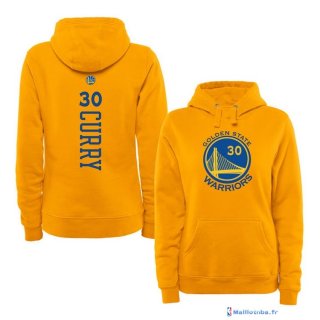 Sweat Capuche NBA Golden State Warriors Stephen Curry 30 Jaune