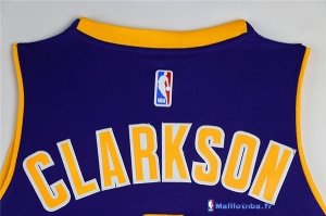 Maillot NBA Pas Cher Los Angeles Lakers Jordan Clarkson 6 Pourpre