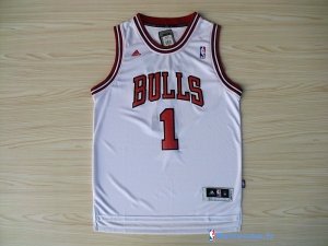 Maillot NBA Pas Cher Chicago Bulls Derrick Rose 1 Blanc