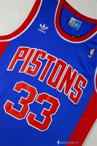 Maillot NBA Pas Cher Detroit Pistons Grant Hill 33 Retro Bleu