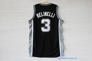 Maillot NBA Pas Cher San Antonio Spurs Marco Belinelli 3 Noir