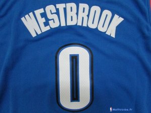 Maillot NBA Pas Cher Oklahoma City Thunder Junior Russell Westbrook 0 Bleu