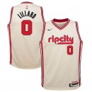 Portland Trail Blazers Damian Lillard Nike Cream Swingman Jersey Jersey – City Edition