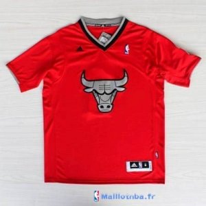 Maillot NBA Pas Cher Noël Rouge Chicago Bulls Rose 1