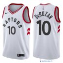 Maillot NBA Pas Cher Toronto Raptors DeMar DeRozan 10 Blanc Association 2017/18