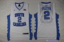 Maillot NCAA Pas Cher North Carolina Raymond Felton 2 Blanc