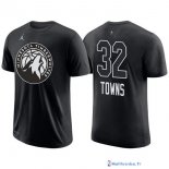 Maillot Manche Courte All Star 2018 Karl Anthony 32 Towns Noir