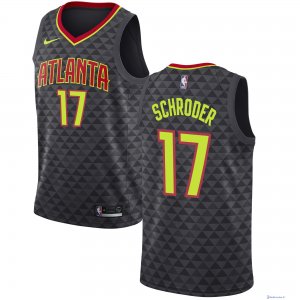 Maillot NBA Pas Cher Atlanta Hawks Dennis Schroder 17 Noir Icon 2017/18